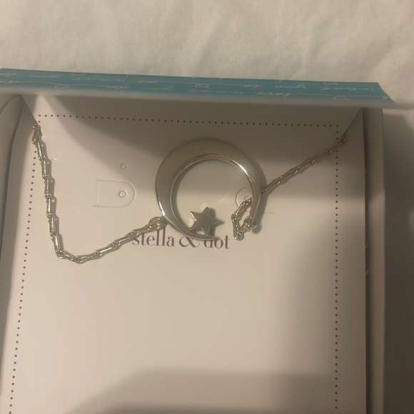 Stella & Dot Pave Crescent Necklace - Picture 6 of 7